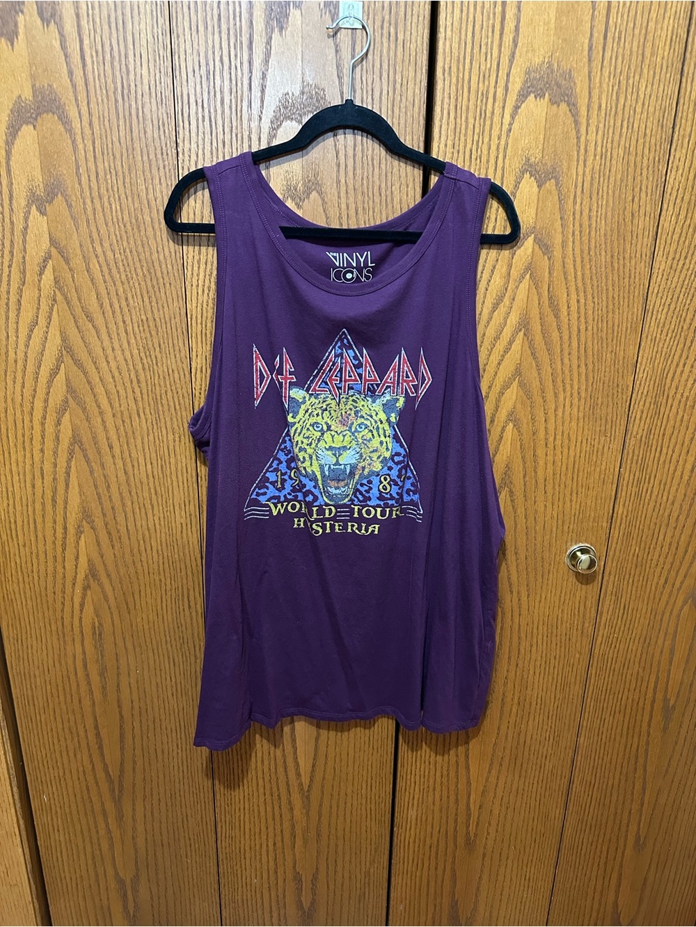 Vinyl Icons Purple Def Leppard Tour Graphic Tank